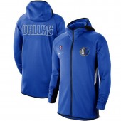 Nike Dallas Mavericks Blue Authentic Showtime Therma Flex Performance Full-Zip Hoodie