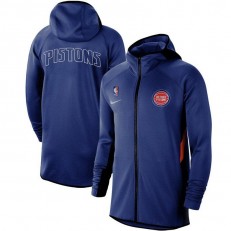 Nike Detroit Pistons Blue Authentic Showtime Therma Flex Performance Full-Zip Hoodie