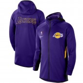 Nike Los Angeles Lakers Purple Authentic Showtime Therma Flex Performance Full-Zip Hoodie
