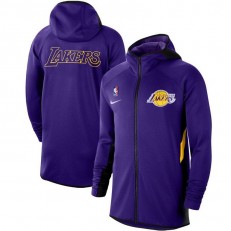 Nike Los Angeles Lakers Purple Authentic Showtime Therma Flex Performance Full-Zip Hoodie