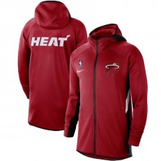 Nike Miami Heat Red Authentic Showtime Therma Flex Performance Full-Zip Hoodie