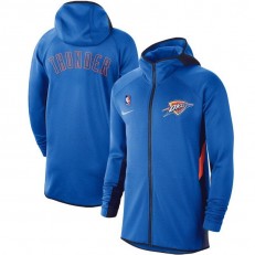 Nike Oklahoma City Thunder Blue Authentic Showtime Therma Flex Performance Full-Zip Hoodie