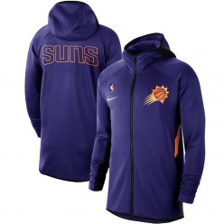 Nike Phoenix Suns Purple Authentic Showtime Therma Flex Performance Full-Zip Hoodie