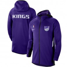 Nike Sacramento Kings Purple Authentic Showtime Therma Flex Performance Full-Zip Hoodie