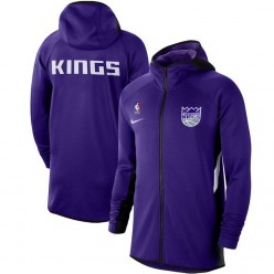 Nike Sacramento Kings Purple Authentic Showtime Therma Flex Performance Full-Zip Hoodie