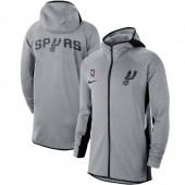 Nike San Antonio Spurs Silver Authentic Showtime Therma Flex Performance Full-Zip Hoodie