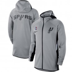 Nike San Antonio Spurs Silver Authentic Showtime Therma Flex Performance Full-Zip Hoodie