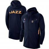Nike Utah Jazz Navy Authentic Showtime Therma Flex Performance Full-Zip Hoodie