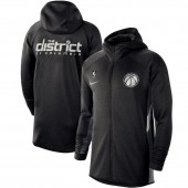 Nike Washington Wizards Heathered Black Authentic Showtime Therma Flex Performance Full-Zip Hoodie