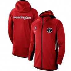 Nike Washington Wizards Red Authentic Showtime Therma Flex Performance Full-Zip Hoodie