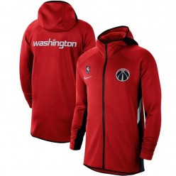 Nike Washington Wizards Red Authentic Showtime Therma Flex Performance Full-Zip Hoodie
