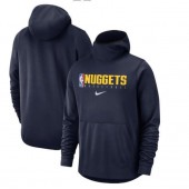 Denver Nuggets Nike Spotlight Practice Performance Pullover Hoodie - Navy