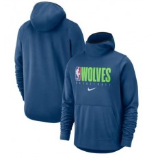 Minnesota Timberwolves Nike Spotlight Practice Performance Pullover Hoodie - Blue