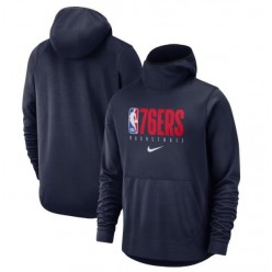 Philadelphia 76ers Nike Spotlight Practice Performance Pullover Hoodie - Navy