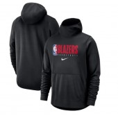 Portland Trail Blazers Nike Spotlight Practice Performance Pullover Hoodie - Black