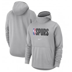 San Antonio Spurs Nike Spotlight Practice Performance Pullover Hoodie - Silver