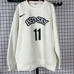 BED-STUY #11 Irving white plush long sleeves Sweatshirt