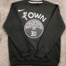 Golden State Warriors #30 Curry black plush long sleeves Sweatshirt