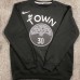 Golden State Warriors #30 Curry black plush long sleeves Sweatshirt