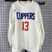 Los Angeles Clippers #13 George white plush long sleeves Sweatshirt