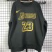 Los Angeles Lakers #23 Lebron James Black plush Long sleeves Sweatshirt
