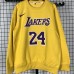 Los Angeles Lakers #24 Kobe yellow plush long sleeves sweatshirt
