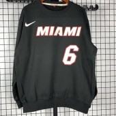 Miami Heat #6 James black plush long sleeves Sweatshirt