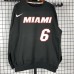 Miami Heat #6 James black plush long sleeves Sweatshirt