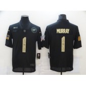 Arizona Cardinals #1 Kyler Murray Black Camo 2020 Salute To Service Limited Jersey