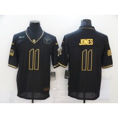 Atlanta Falcons #11 Julio Jones Black Gold 2020 Salute To Service Limited Jersey