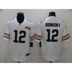 Chicago Bears #12 Allen Robinson II White 100th Season Vapor Untouchable Limited Jersey