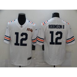 Chicago Bears #12 Allen Robinson II White 100th Season Vapor Untouchable Limited Jersey