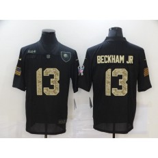 Cleveland Browns #13 Odell Beckham Jr. Black Camo 2020 Salute To Service Limited Jersey