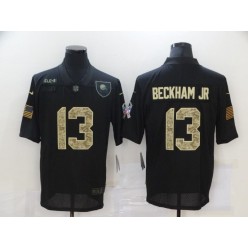 Cleveland Browns #13 Odell Beckham Jr. Black Camo 2020 Salute To Service Limited Jersey