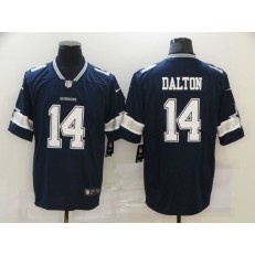 Dallas Cowboys #14 Andy Dalton Navy Vapor Untouchable Limited Jersey