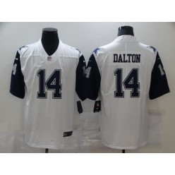 Dallas Cowboys #14 Andy Dalton White Color Rush Limited Jersey