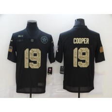 Dallas Cowboys #19 Amari Cooper Black Camo 2020 Salute To Service Limited Jersey