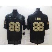 Dallas Cowboys #88 Ceedee Lamb Black Camo 2020 Salute To Service Limited Jersey