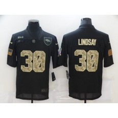 Denver Broncos #30 Phillip Lindsay Black Camo 2020 Salute To Service Limited Jersey
