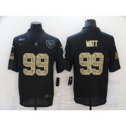 Houston Texans #99 J.J. Watt Black Camo 2020 Salute To Service Limited Jersey