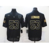 Indianapolis Colts #53 Darius Leonard Black 2020 Salute To Service Limited Jersey