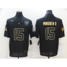 Jacksonville Jaguars #15 Gardner Minshew II Black 2020 Salute To Service Limited Jersey