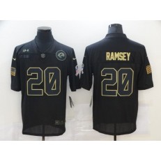 Jacksonville Jaguars #20 Jalen Ramsey Black 2020 Salute To Service Limited Jersey