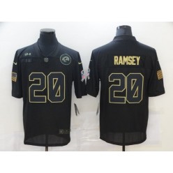 Jacksonville Jaguars #20 Jalen Ramsey Black 2020 Salute To Service Limited Jersey