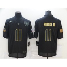 Las Vegas Raiders #11 Henry Ruggs III Black 2020 Salute To Service Limited Jersey