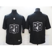 Las Vegas Raiders #28 Josh Jacobs Black Shadow Logo Limited Jersey