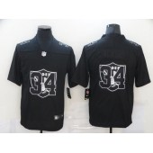 Las Vegas Raiders #34 Bo Jackson Black Shadow Logo Limited Jersey
