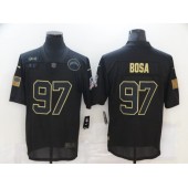 Los Angeles Chargers #97 Joey Bosa Black 2020 Salute To Service Limited Jersey