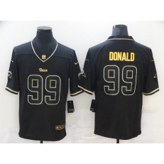 Los Angeles Rams #99 Aaron Donald Black Gold Vapor Untouchable Limited Jersey