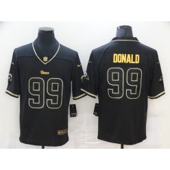 Los Angeles Rams #99 Aaron Donald Black Gold Vapor Untouchable Limited Jersey